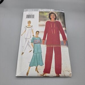 Butterick 4011 Sewing Pattern Misses Petite Top Skirt Pants Size 8-10-12 Uncut
